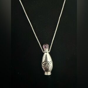 AVON President's Recognition Achievement Perfume Bottle Necklace 2003-2004 Y2K